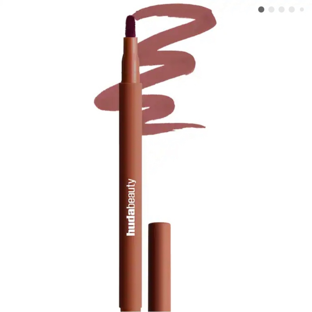 HUDA BEAUTY warm brown contour lip stain